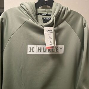 Hurley Men's Sage Green Hoodie